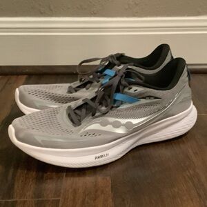 Saucony Guide 15 Shoes Mens Size 12 Gray Running Comfort Walking Gym Sneakers